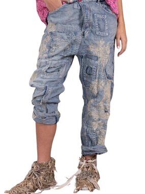 Magnolia Pearl Embroidered Lace Miner Denims